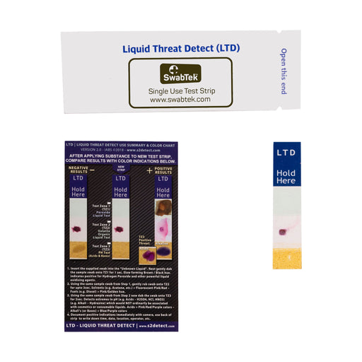 Liquid Explosives Kit Box – Quantity 100 Test Kits per Box